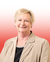 Porträt von Petra Acher, erfahrene Führungskraft im Gesundheits- und Pharmabereich